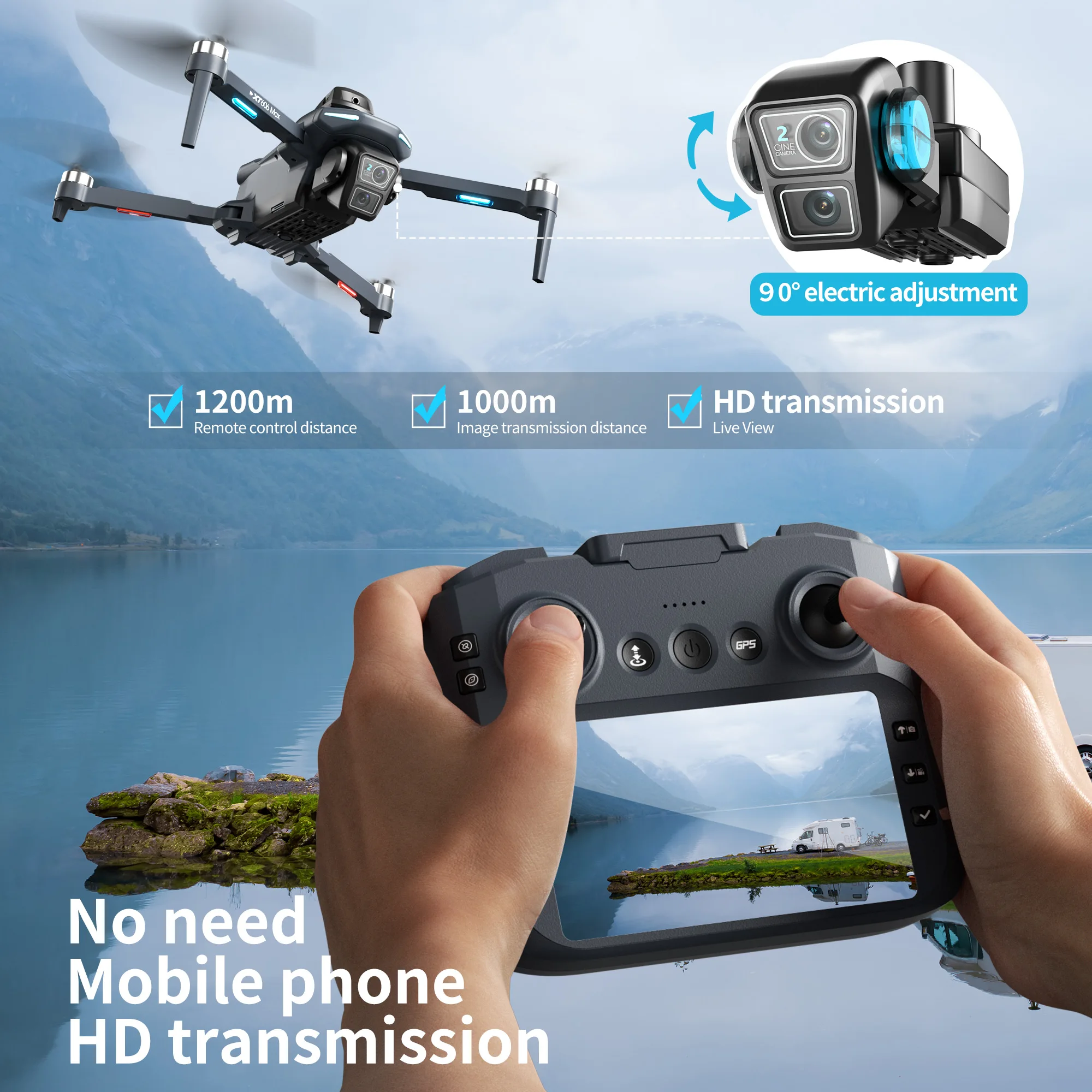Lenovo XT606 Drone Professiona - Drone Photogrammetry บทวิจารณ์และราคา