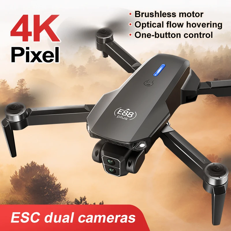 New E88 Plus Quadcopter Drone: - Drone Aerial Photography บทวิจารณ์และราคา