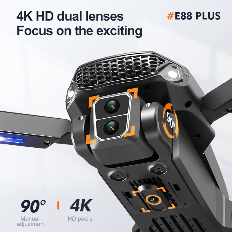 New E88 Plus Quadcopter Drone: - Drone Aerial Photography บทวิจารณ์และราคา