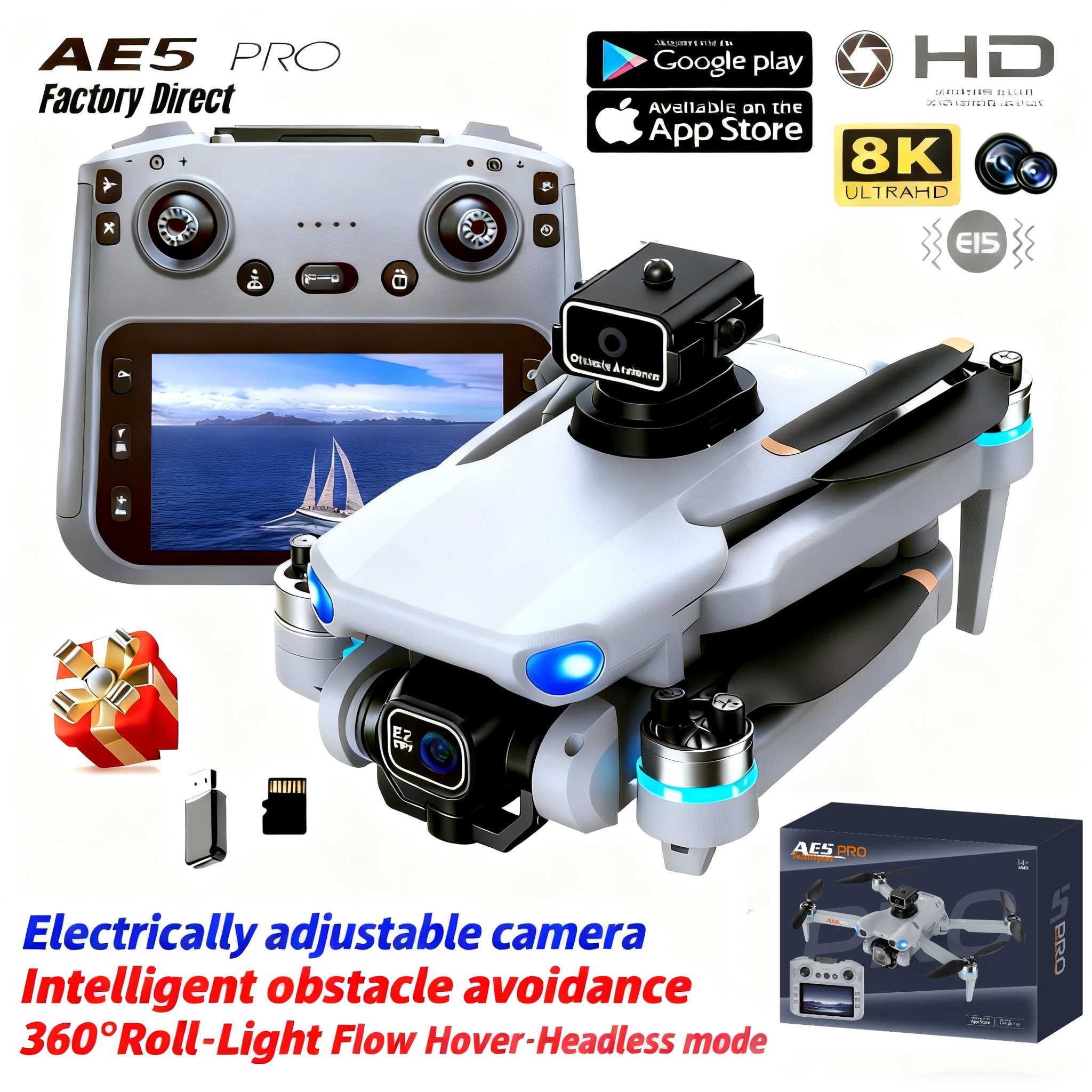 2026 New AE5 Pro Drone 8K HD 4 - Drone Photogrammetry บทวิจารณ์และราคา