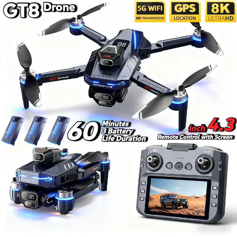 For Genuine GT8 Drone 4K Profe - Drone Thermal Imaging บทวิจารณ์และราคา