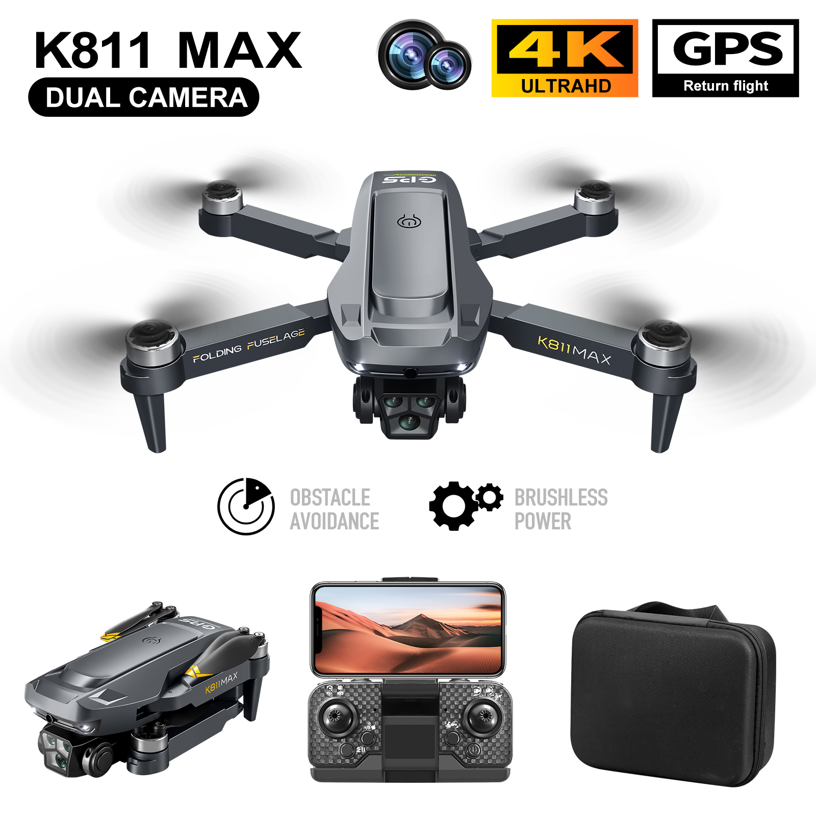 K811MAX Quadcopter Drone: Brus - Drone Mapping บทวิจารณ์และราคา